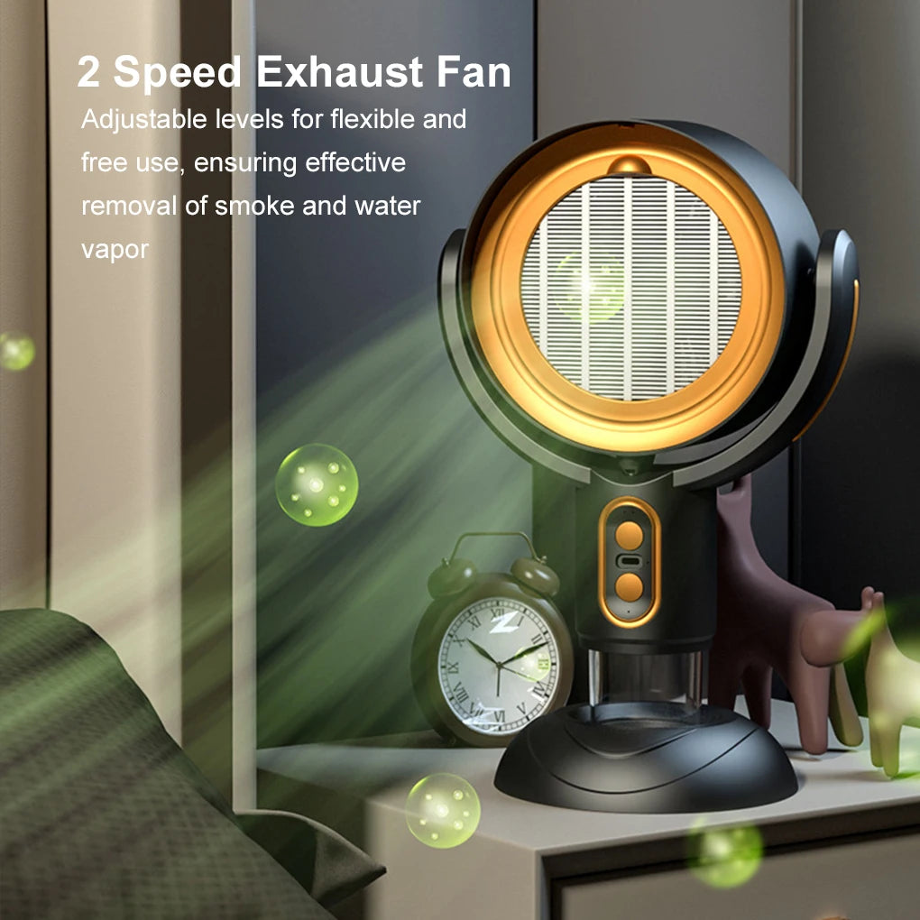 WinningPurify Air™ – Mini Exaustor Portátil 300m³/h | Purificador e Ionizador de Ar USB.
Leve, potente e silencioso —purifica e renova o ar enquanto elimina fumaça, odores e gordura. Ideal para cozinhas compactas, escritórios, acampamento